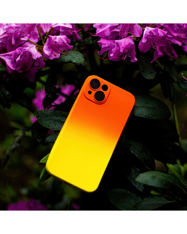 Fusion Neogradient case 1 силиконовый чехол для Xiaomi Redmi Note 12 4G оранжевый - желтый