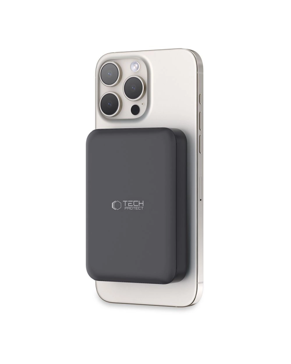 Tech-Protect LifeMag PB11 Powerbank с портом USB-C MagSafe 10000mAh 15W - черный + кабель USB-C