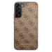 Guess GUHCS22SG4GFBR S22 S901 brązowy|brown hard case 4G Metal Gold Logo