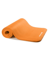 Gymnastic non slip mat for exercising 181 cm x 63 cm x 1 cm orange