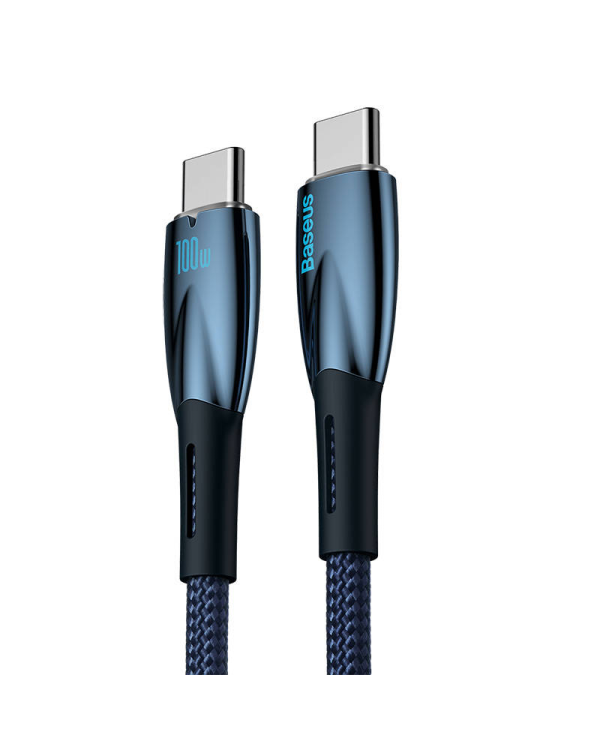 USB-C cable for USB-C Baseus Glimmer Series, 100W, 2m (Blue)