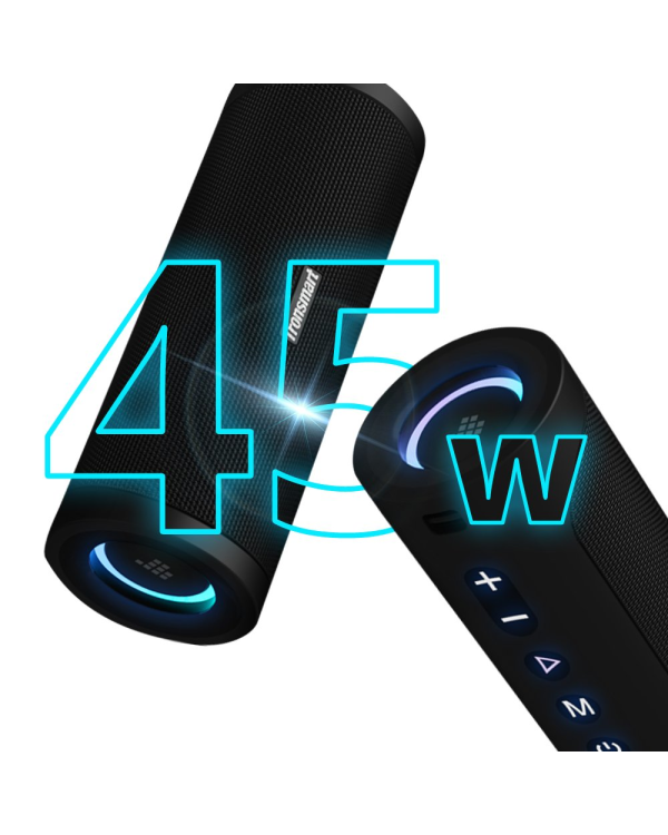 Tronsmart T6 Pro 45W Bluetooth 5.0 wireless speaker LED black (448105)