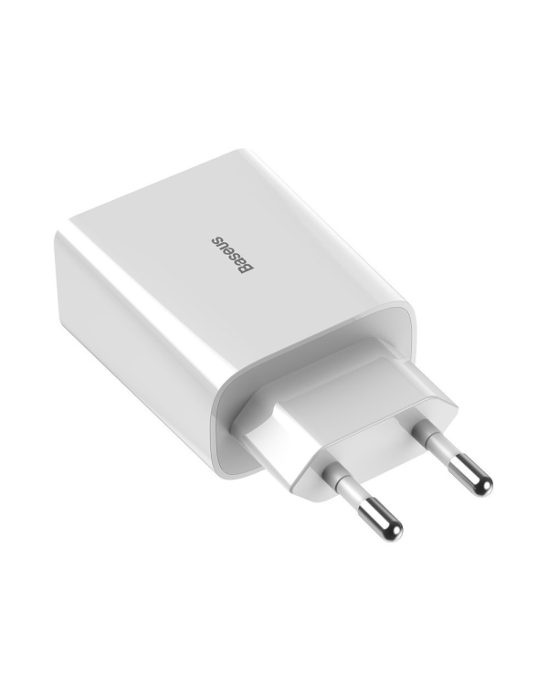 Baseus Speed Mini CCFS-W02 Сетевое зарядное устройство USB / 18W / 3A / Quick Charge 3.0 / Белое