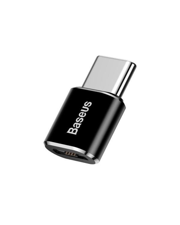 Baseus Mini Универсальный Адаптер Micro USB к USB Type-C Подключение Black