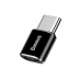 Baseus Mini Универсальный Адаптер Micro USB к USB Type-C Подключение Black