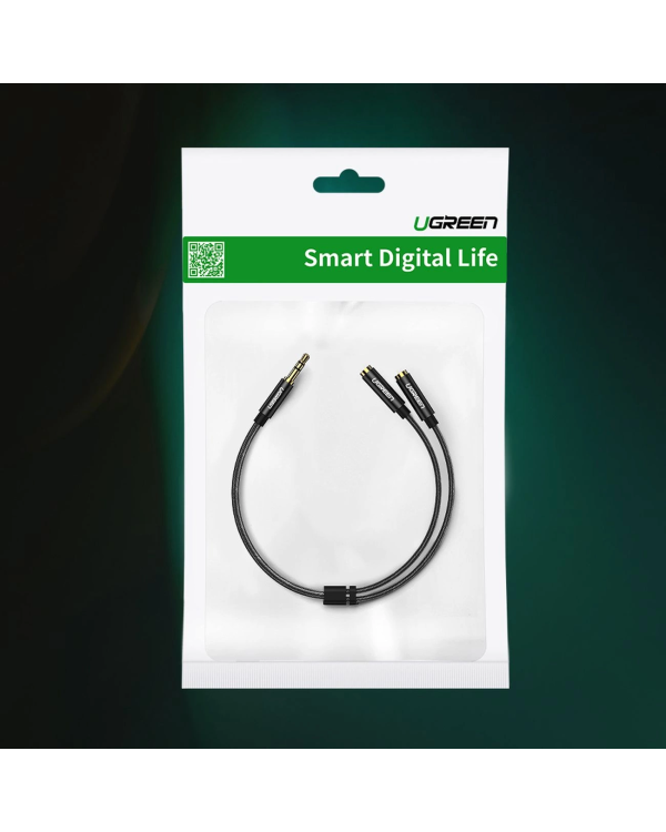 Дополнительное изображение книги «Ugrenn AV123 headphone cable 3.5 mm minijack (male) - 2x 3.5 mm minijack (female) - black»