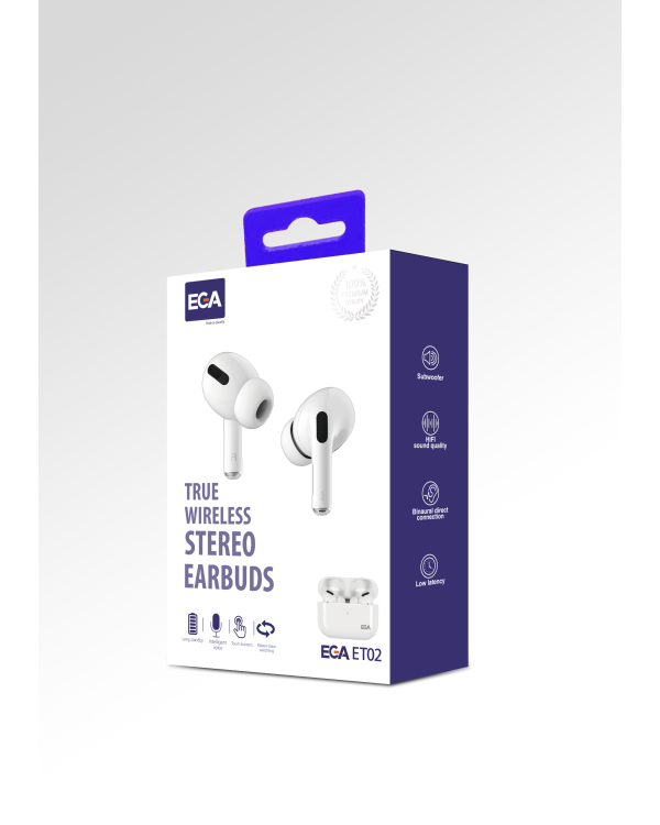 Беспроводные гарнитуры EGA ET02 TWS белые