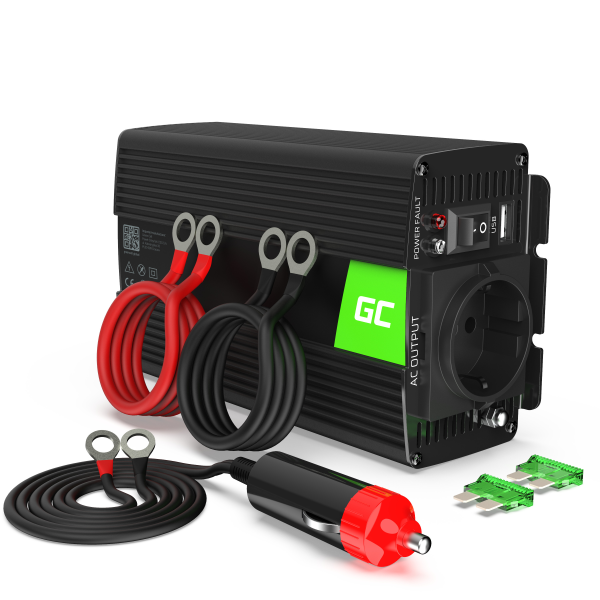 Green Cell Power Inverter 24V to 230V 300W|600W Pure sine wave