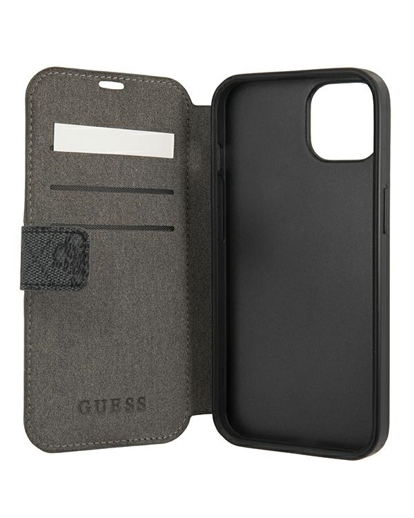 Guess GUBKP13S4GDGR iPhone 13 mini 5,4" szary|grey book 4G Stripe