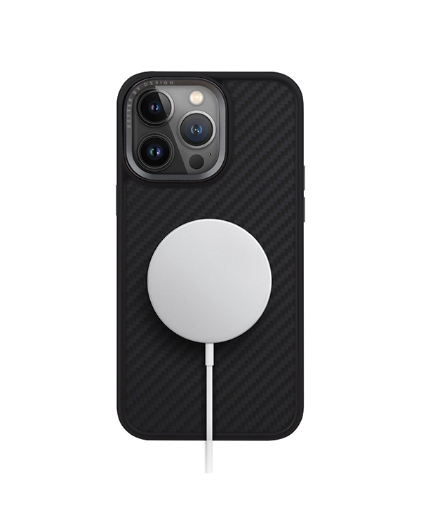 Дополнительное изображение книги «UNIQ etui Keva iPhone 15 Pro Max 6.7" Magclick Charging czarny|carbon black»