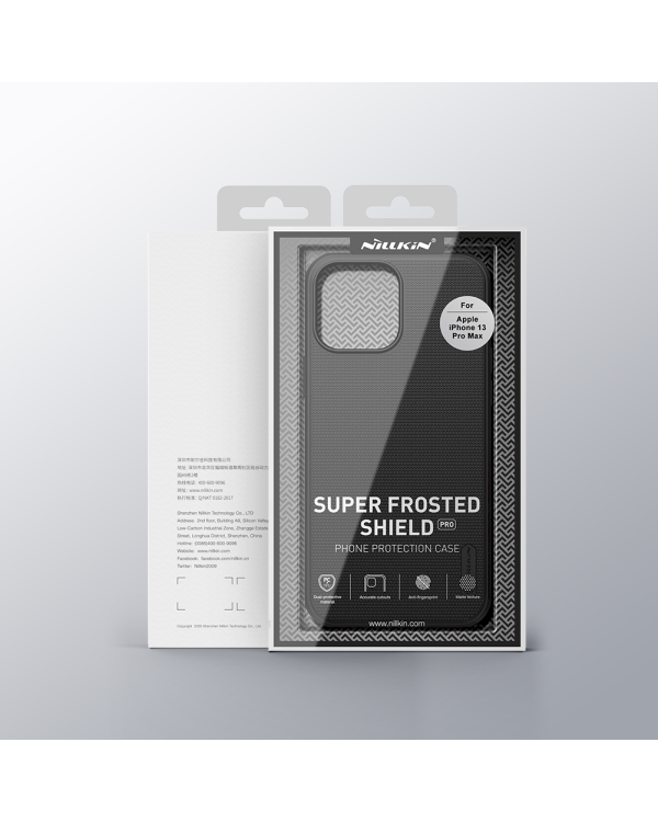 Дополнительное изображение книги «Nillkin Super Frosted PRO Back Cover for iPhone 13 Pro Max Black (Without Logo Cutout)»