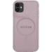 Guess GUHMN61PSAHMCP iPhone 11 | Xr 6.1" розовый жесткий чехол Saffiano MagSafe