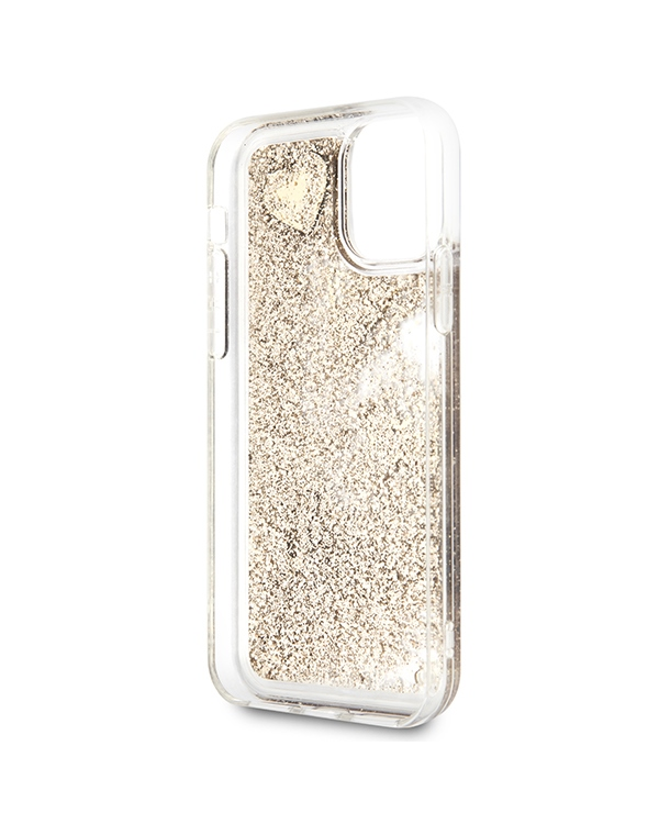 Guess GUOHCN61GLHFLGO iPhone 11 6,1" | Xr gold|złoty hardcase Glitter Charms