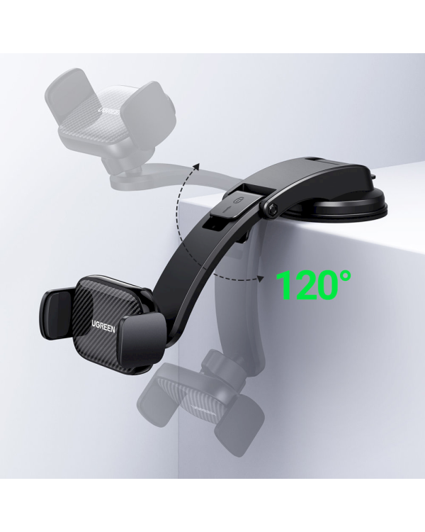 Дополнительное изображение книги «Ugreen suction cup car phone holder for cockpit black (LP370)»