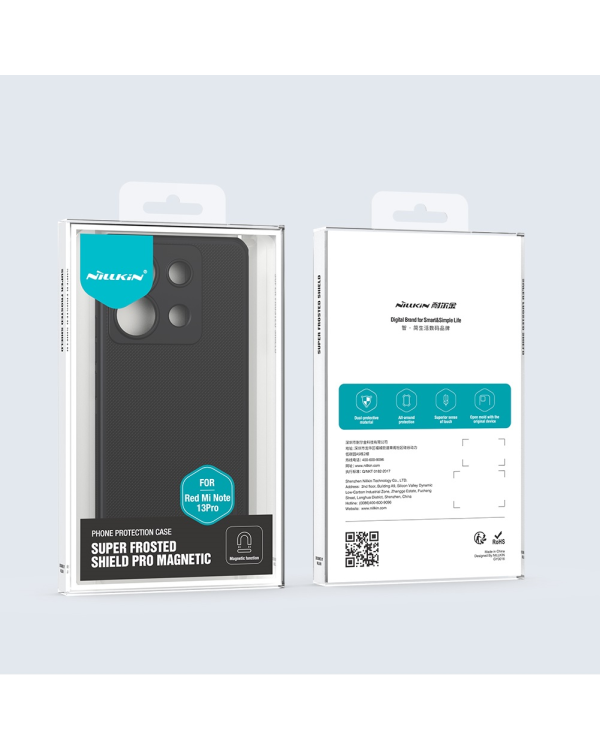 Дополнительное изображение книги «Nillkin Super Frosted PRO Magnetic Back Cover for Xiaomi Redmi Note 13 Pro 5G|Poco X6 5G Black»