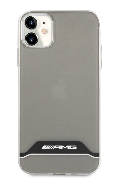 Обложка книги «AMHCN61TCBW AMG PC/TPU Horizontal Stripes Case for iPhone 11 Transparent/Black»