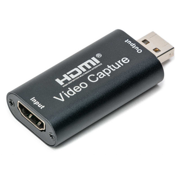 Конвертер видеосигнала из HDMI в USB (захват изображения) черный