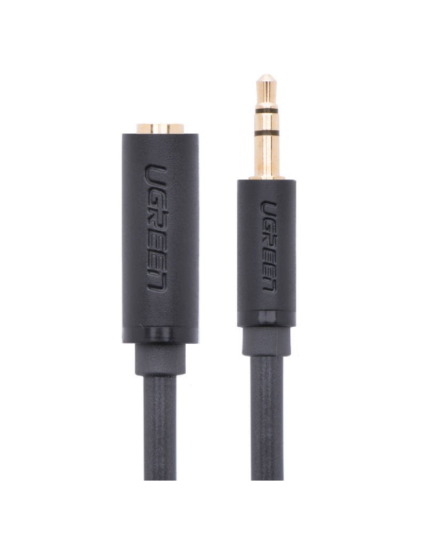 UGREEN AV124 Audio extender AUX jack 3.5 mm, 1m (gray)
