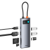 Baseus Metal Gleam 7in1 HDMI 4K 60Hz USB-C Hub | 3x USB 3.0 | USB-C PD | SD | microSD - Gray