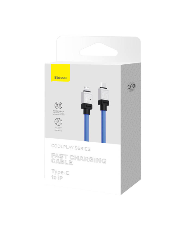 Кабель быстрой зарядки Baseus USB-C to Coolplay Series 1 м, 20 Вт (фиолетовый)