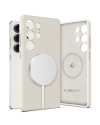 TECH-PROTECT LIQUID SILICONE MAGSAFE GALAXY S25 ULTRA COSMIC LATTE