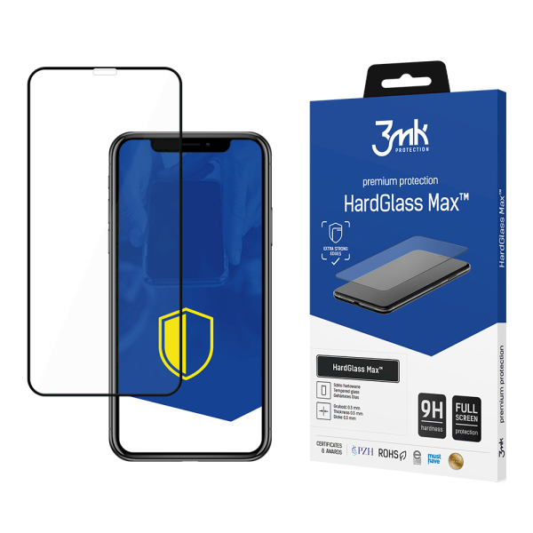 Обложка книги «Apple iPhone 11 Black - 3mk HardGlass Max™ screen protector»