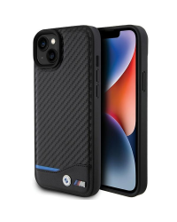 BMW BMHCP15M22NBCK iPhone 15 Plus | 14 Plus 6.7" czarny|black Leather Carbon