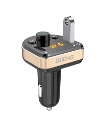 Dudao FM Transmitter Bluetooth car charger MP3 3.1 A 2x USB black (R2Pro black)