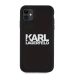 Обложка книги «KLHCN61SLKLRBK Karl Lagerfeld Stack White Logo Silicone Case for iPhone 11 Black»