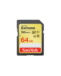 Memory card SanDisk Extreme SDXC 64GB 150/60 MB/s V30 UHS-I U3 (SDSDXV6-064G-GNCIN)