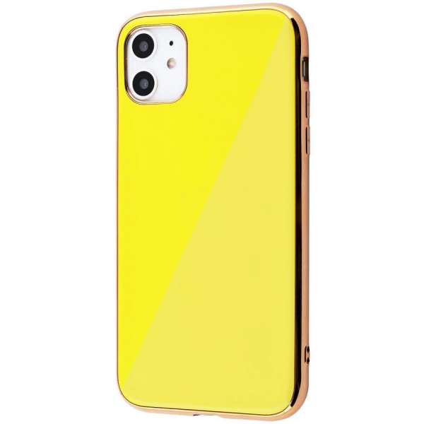 Fusion TPU Mirror Back Case Силиконовый чехол для Apple iPhone 7 / 8 / SE 2020 Желтый - Золотой