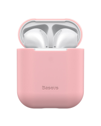 Baseus Ultrathin Series Силиконовый чехол для наушников Apple Airpods 1 / 2 Розовый