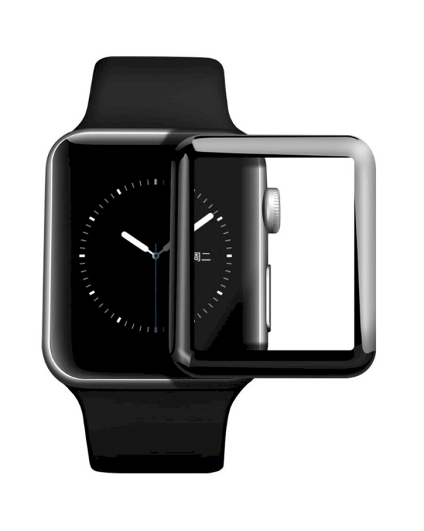 Fusion ceramic glass 9D защитное стекло для экрана Apple Watch 4 / 5 / 6 40mm черное