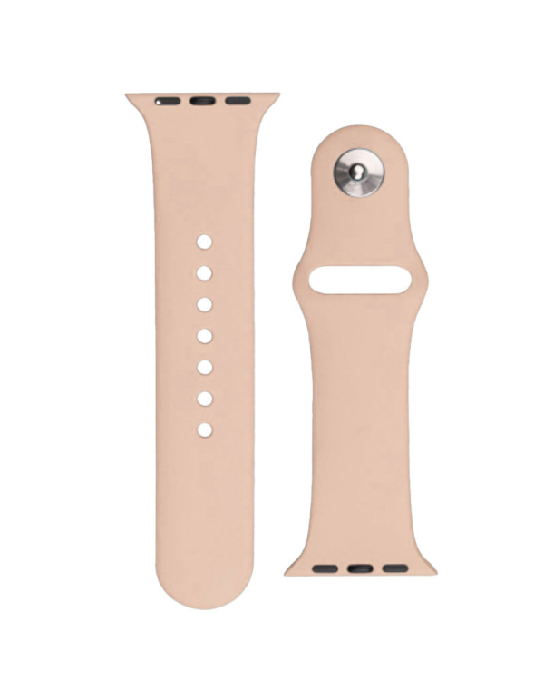 Ремешок для часов Fusion Silicone для Apple Watch 8 | 7 | 6 | 5 | 4 | 3 | 2 | SE (45 | 44 | 42mm) песочный цвет