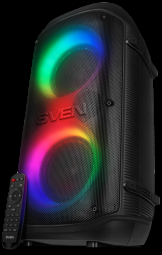 SVEN PS-800  black  power output 2x50W (RMS)  TWS  Bluetooth  FM  USB  microSD  LED-display  lithium battery  SV-021511