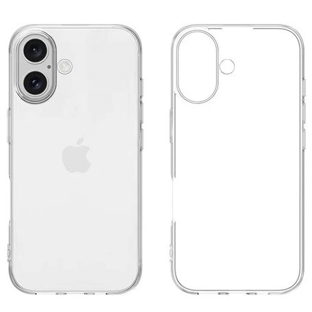 Fusion Ultra Back Case 2 mm прочный силиконовый чехол для Apple iPhone 16e Прозрачный