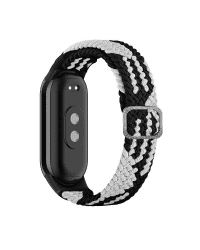 Beline pasek Mi Band 8 Textile czarno|biały black|white