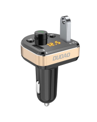 Dudao FM-передатчик Bluetooth автомобильное зарядное устройство MP3 3.1 A 2x USB черный (R2Pro черный)