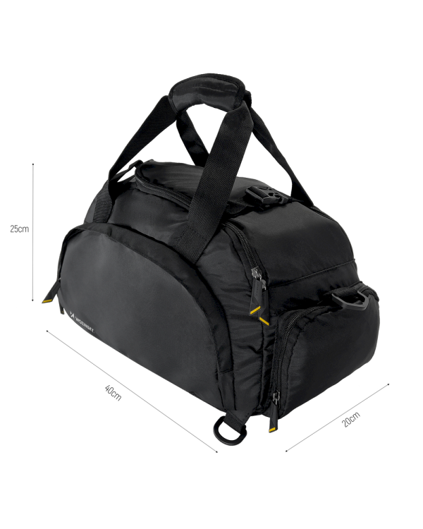 Wozinsky sports bag backpack hand luggage bag 40x20x25 cm for plane black (WSB-B01)