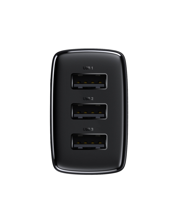 Baseus Compact charger 3x USB 17W black (CCXJ020101)