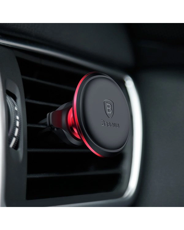Baseus C40141201913-00 magnetic car holder for air vent - black and red