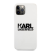Обложка книги «KLHCP12MSLKLWH Karl Lagerfeld Stack Black Logo Silicone Case for iPhone 12/12 Pro 6.1 White»