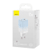 Baseus CCGP050103 DZ-HW Baseus GaN3 Pro Fast Charger 2C+U 65W EU Cloud Blue (With Dynamic Series Fast Charging Data Cable Type-C to Type-C 100W 1m Blue)