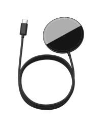 Baseus Simple Mini magnetic induction wireless charger, MagSafe, 15W (black)