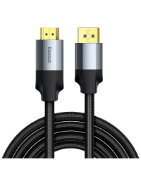 Baseus Enjoyment Series Display Port Male To HDMI 4K Male Cable 2m Dark gray