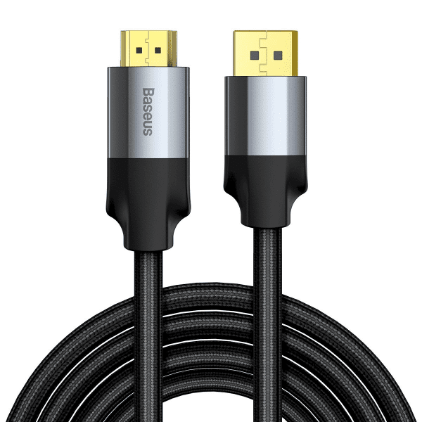 Baseus Enjoyment Series Display Port Male To HDMI 4K Male Cable 2m Dark gray