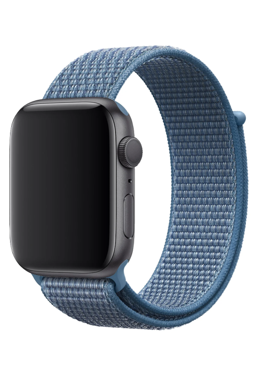 Ремешок для часов Fusion из мягкого силикона для Apple Watch Series 1-4 (38-40 мм) синий