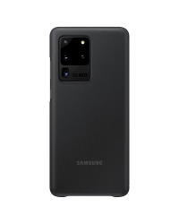 EF-ZG988CBE Samsung Clear S-View Case for Galaxy S20 Ultra Black
