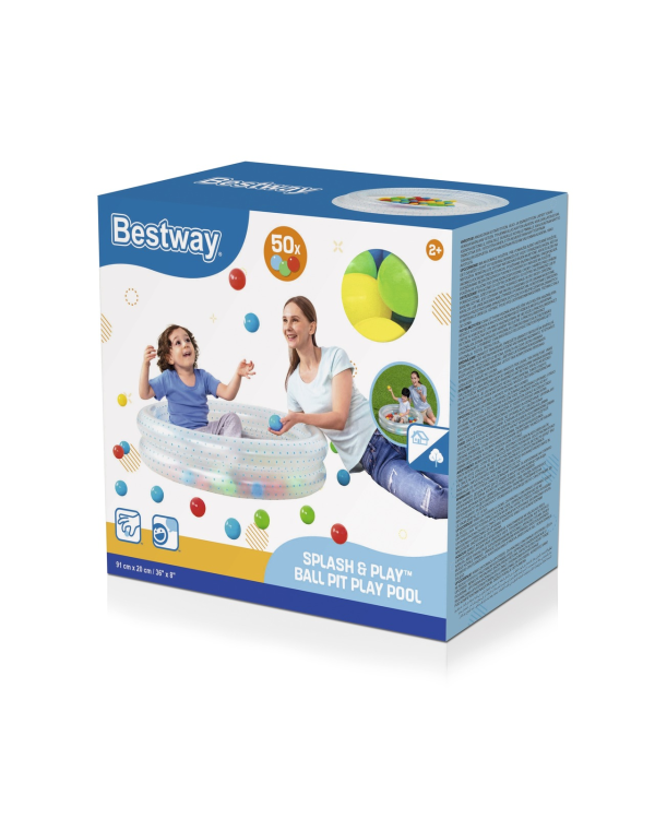 Голубой бассейн 91х20 см + шары BESTWAY