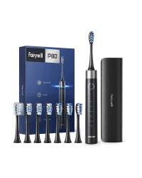 FairyWill Sonic toothbrush with head set and case FW-P80 (Black)
